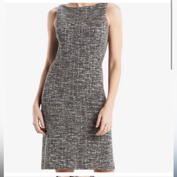 MM Lafleur Dresses & Skirts - MM. LaFleur Women's Boucle Grey The Lydia Knee Length Sheath Dress Size 8